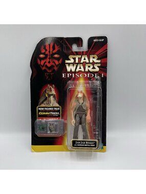Hasbro Star Wars Episode 1 Jar Jar Binks Action Figure 1998 *FLAWS*